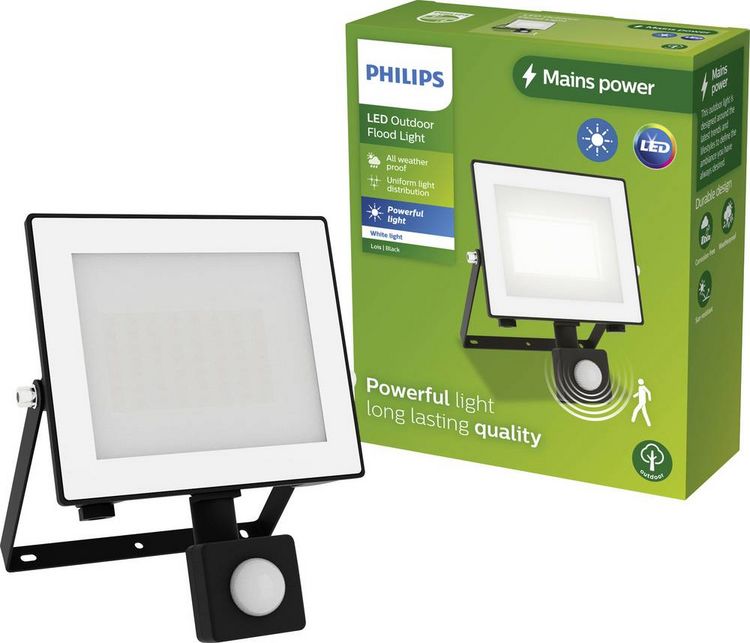 Produktbild: Philips LED Lois 929004642401 LED-Au&szlig;enstrahler mit Bewegungsmelder 30 W Leuchtfarben: Warmwei&szlig;