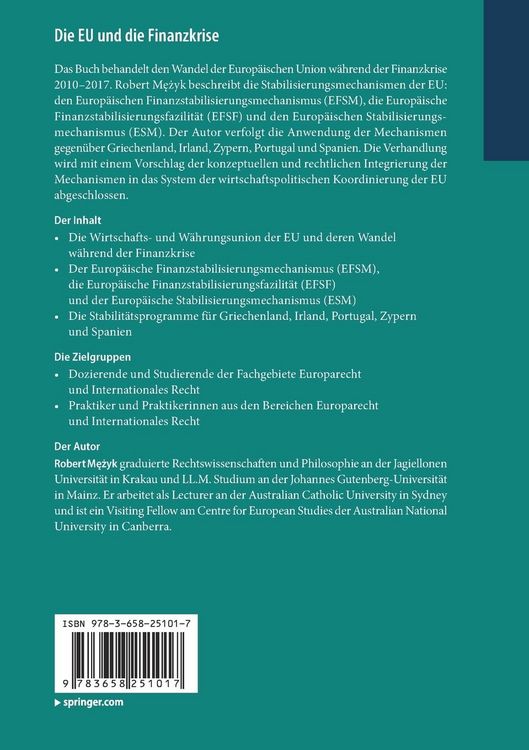 Produktbild: Die EU und die Finanzkrise