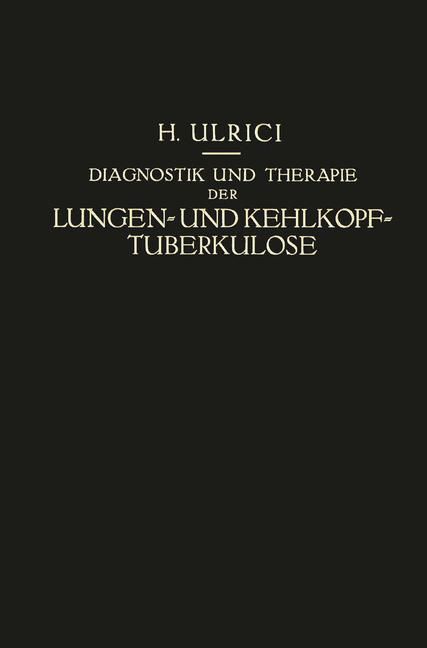 Produktbild: Diagnostik und Therapie der Lungen- und Kehlkopf-Tuberkulose