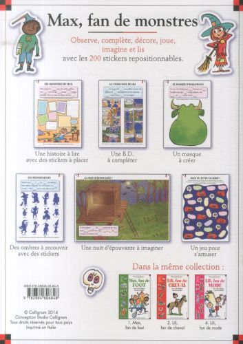 Produktbild: Max, fan de monstres : avec 200 stickers repositionnables