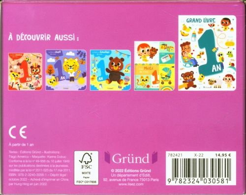 Produktbild: La petite biblioth&egrave;que de mes 1 an