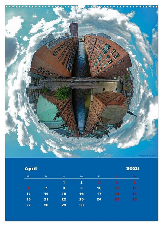 Produktbild: Planet Hafencity - Universum Hamburg (Wandkalender 2026 DIN A2 hoch), CALVENDO Monatskalender