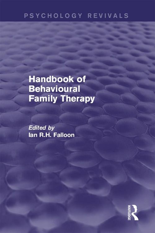 Produktbild: Handbook of Behavioural Family Therapy