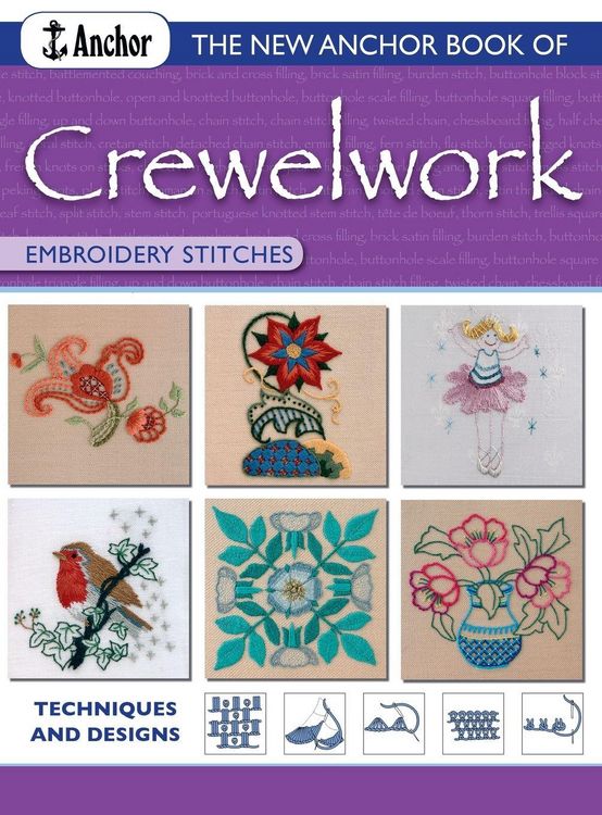 Produktbild: The New Anchor Book of Crewelwork Embroidery Stitches
