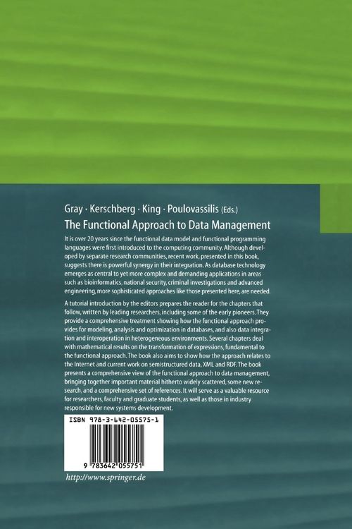 Produktbild: The Functional Approach to Data Management