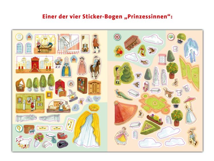 Produktbild: Wieso? Weshalb? Warum? Stickerheft - Prinzessinnen