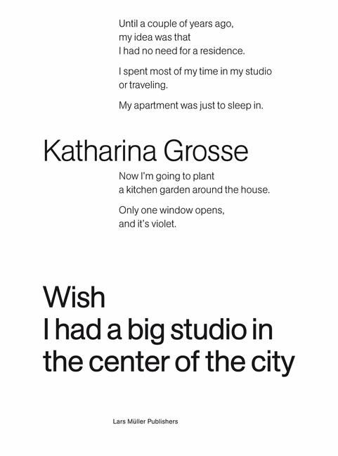 Produktbild: Katharina Grosse. Wish I Had a Big Studio in the Center of the City
