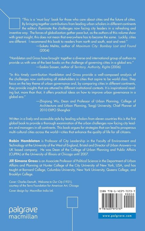 Produktbild: Governing Cities in a Global Era