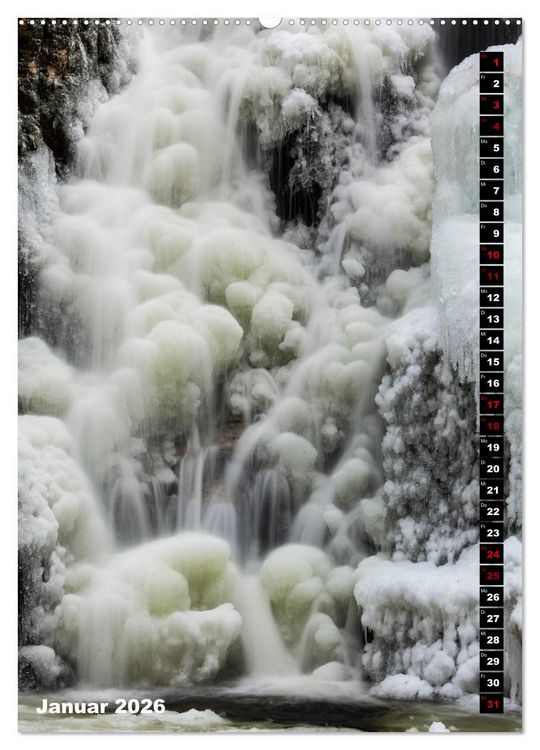 Produktbild: Wasserf&auml;lle. Beindruckende Schauspiele der Natur (Wandkalender 2026 DIN A2 hoch), CALVENDO Monatskalender