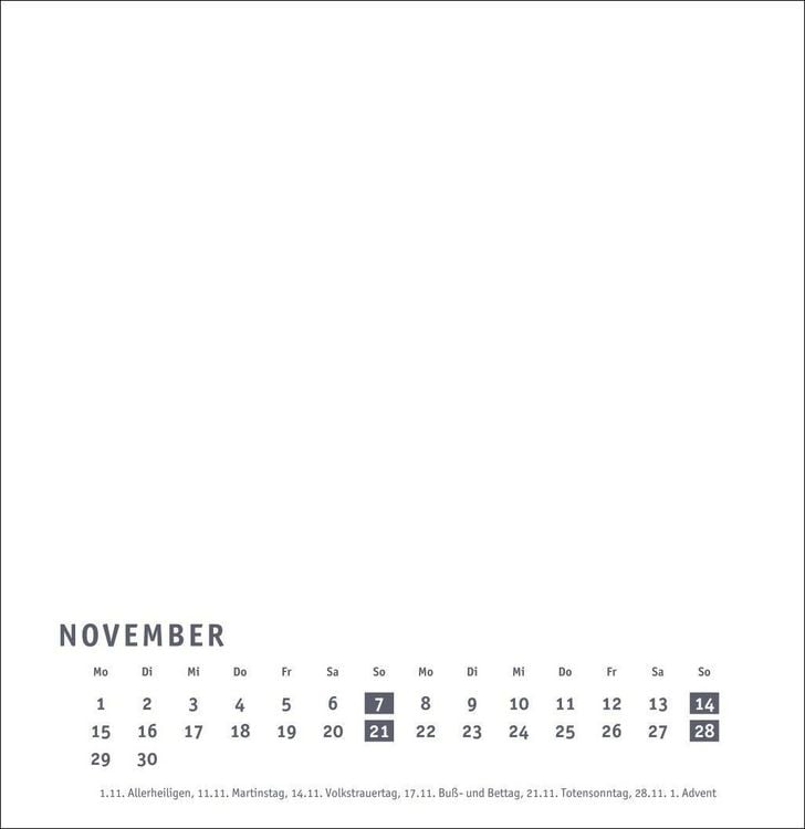 Produktbild: Premium-Bastelkalender wei&szlig; gro&szlig; 2027