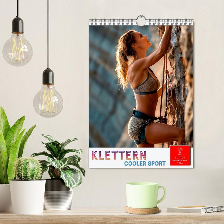 Produktbild: Klettern - cooler Sport (Wandkalender 2026 DIN A4 hoch), CALVENDO Monatskalender