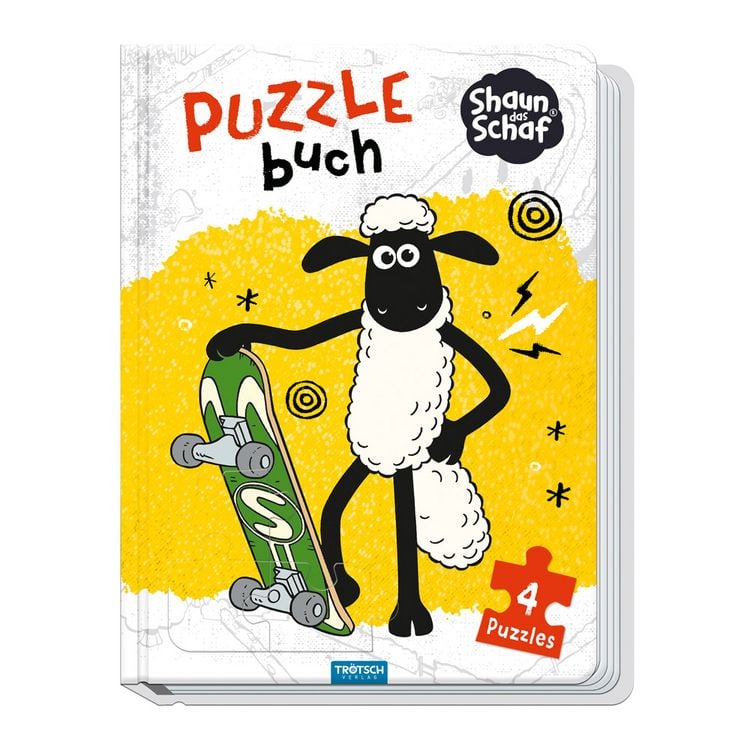 Produktbild: Tr&ouml;tsch Shaun das Schaf Puzzlebuch