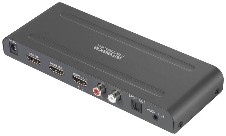 Produktbild: SpeaKa Professional SP-HDA-300 2+1 Port HDMI-Switch UHD 4K @ 60Hz