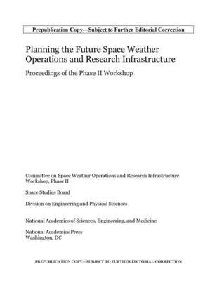 Produktbild: Planning the Future Space Weather Operations and Research Infrastructure