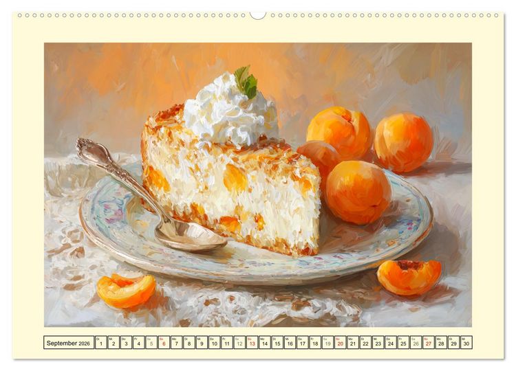 Produktbild: Pattiserie und Pinsel. Tortentr&auml;ume in kunstvoller &Ouml;loptik (hochwertiger Premium Wandkalender 2026 DIN A2 quer), Kunstdruck in Hochglanz