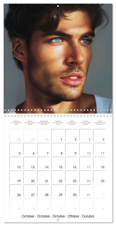 Produktbild: Men with irresistible charm (Wall Calendar 2026 12 &times; 12 Inch) CALVENDO 12 Month Wall Calendar