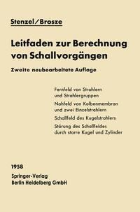 Produktbild: Leitfaden zur Berechnung von Schallvorg&auml;ngen