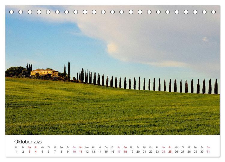 Produktbild: Italien, eine einzigartige Fotoreise (Tischkalender 2026 DIN A5 quer), CALVENDO Monatskalender