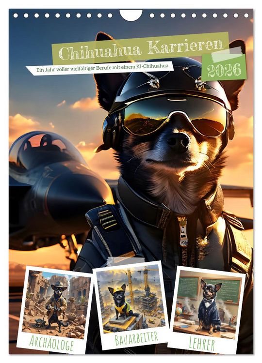 Produktbild: Chihuahua Karrieren (Wandkalender 2026 DIN A4 hoch), CALVENDO Monatskalender