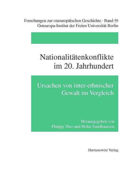 Produktbild: Nationalit&auml;tenkonflikte im 20. Jahrhundert