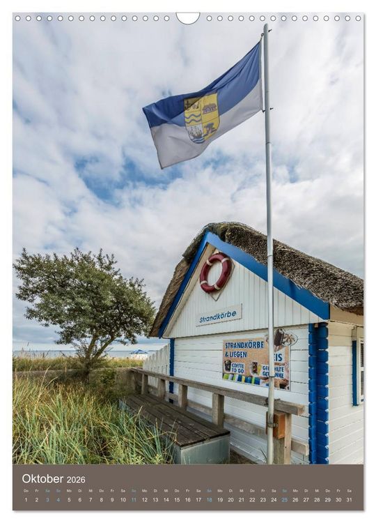 Produktbild: L&Uuml;BECKER BUCHT Historische Orte und Strandidylle (Wandkalender 2026 DIN A3 hoch), CALVENDO Monatskalender