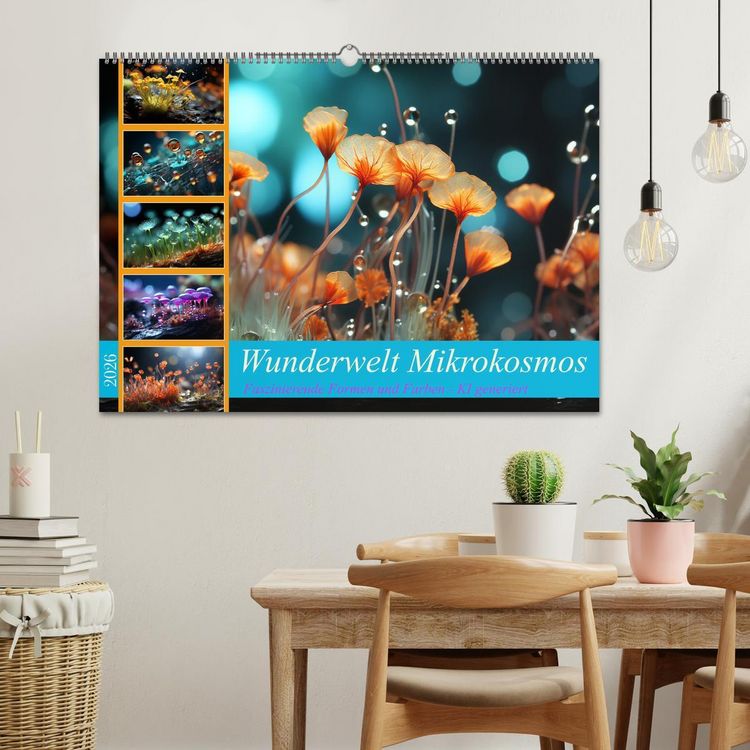 Produktbild: Wunderwelt Mikrokosmos (Wandkalender 2026 DIN A2 quer), CALVENDO Monatskalender
