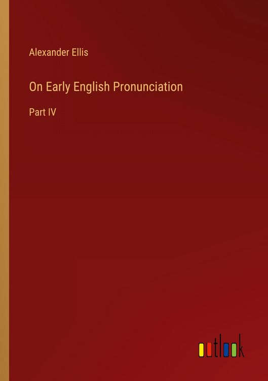 Produktbild: On Early English Pronunciation