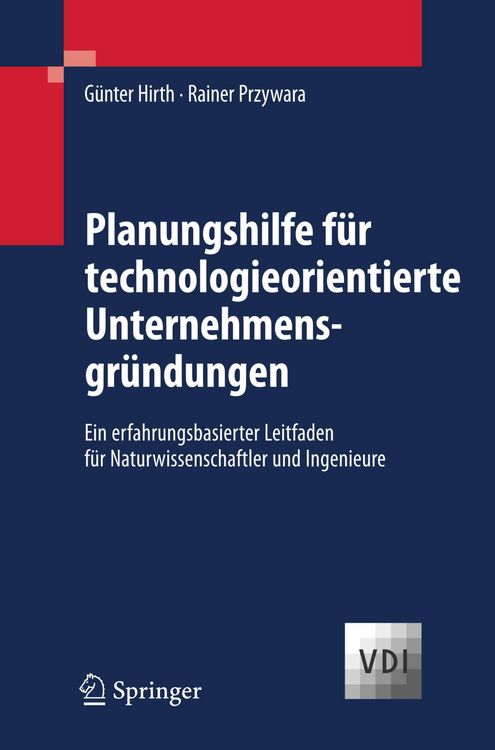 Produktbild: Planungshilfe f&uuml;r technologieorientierte Unternehmensgr&uuml;ndungen