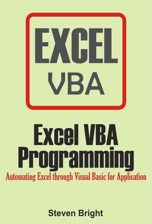 Produktbild: Excel VBA Programming