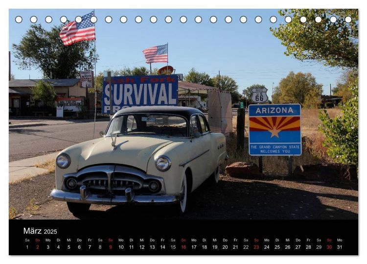 Produktbild: West of Midpoint (Tischkalender 2025 DIN A5 quer), CALVENDO Monatskalender