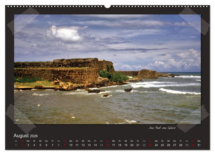 Produktbild: Sri Lanka anno 1986 (Wandkalender 2026 DIN A2 quer), CALVENDO Monatskalender