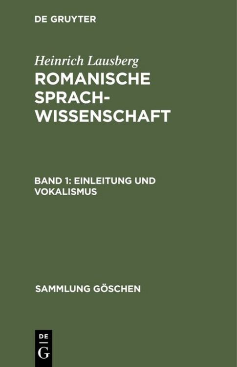 Produktbild: Einleitung und Vokalismus