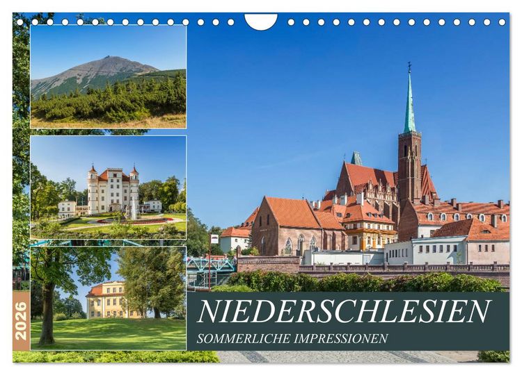 Produktbild: NIEDERSCHLESIEN Sommerliche Impressionen (Wandkalender 2026 DIN A4 quer), CALVENDO Monatskalender