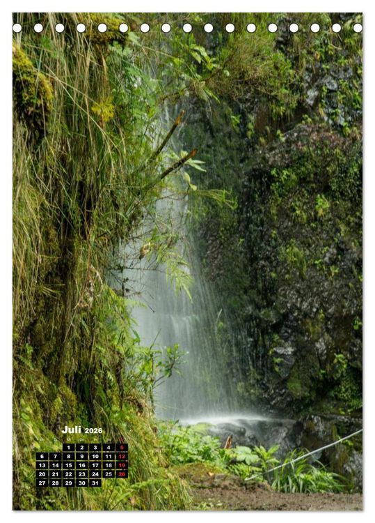 Produktbild: Levadas - Wasserwege auf Madeira (Tischkalender 2026 DIN A5 hoch), CALVENDO Monatskalender