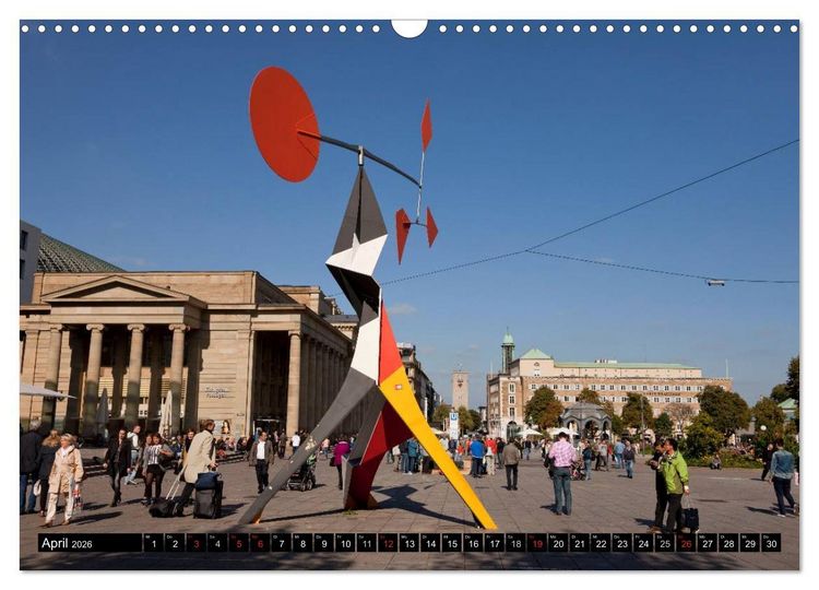 Produktbild: Landeshauptstadt Stuttgart (Wandkalender 2026 DIN A3 quer), CALVENDO Monatskalender