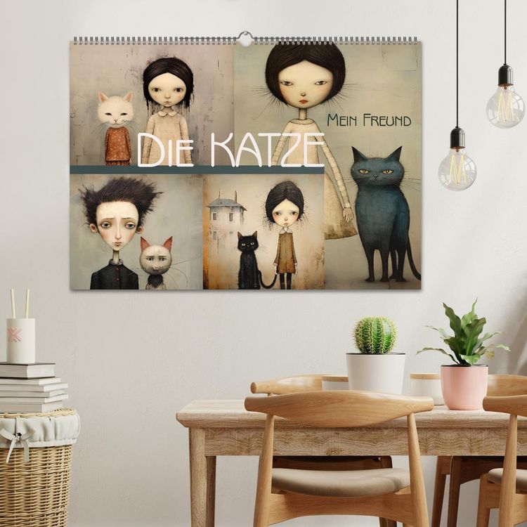 Produktbild: Die Katze - mein Freund (Wandkalender 2026 DIN A2 quer), CALVENDO Monatskalender