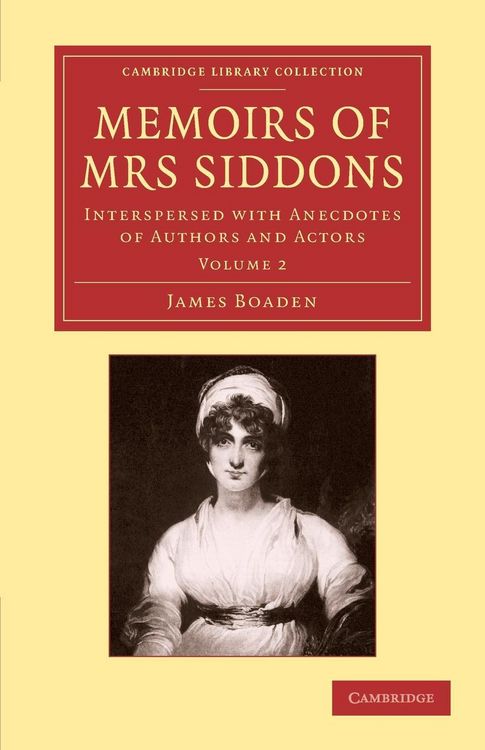 Produktbild: Memoirs of Mrs Siddons