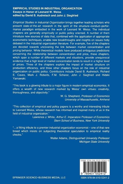 Produktbild: Empirical Studies in Industrial Organization