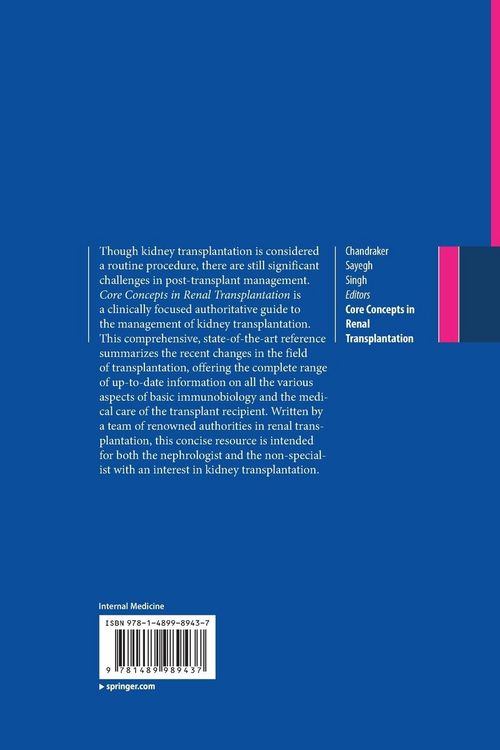 Produktbild: Core Concepts in Renal Transplantation