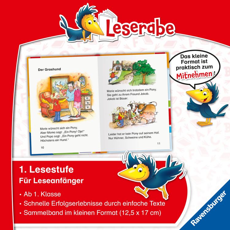 Produktbild: Leserabe Sonderausgaben - Erstlesegeschichten - Ponys und Pferde