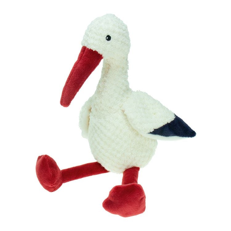 Produktbild: TR&Ouml;TSCH - Pl&uuml;sch Storch geh&auml;kelt 21 cm