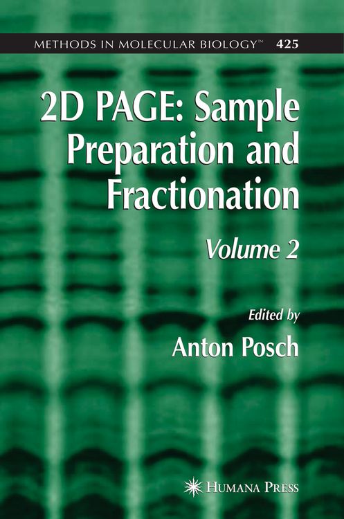 Produktbild: 2D PAGE: Sample Preparation and Fractionation