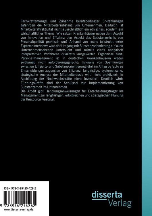 Produktbild: Nachhaltigkeit im Personalmanagement: Substanzorientierung ist Chefsache