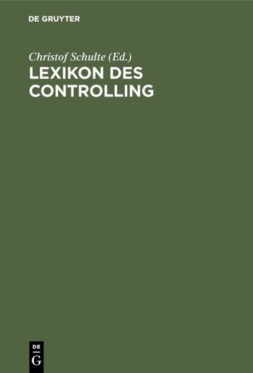 Produktbild: Lexikon des Controlling