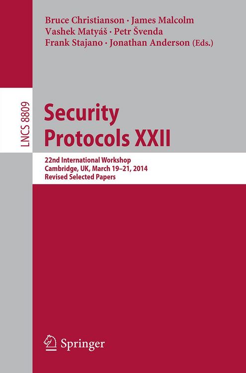 Produktbild: Security Protocols XXII