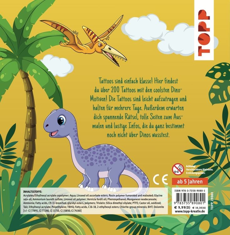 Tattoobuch Dinosaurier