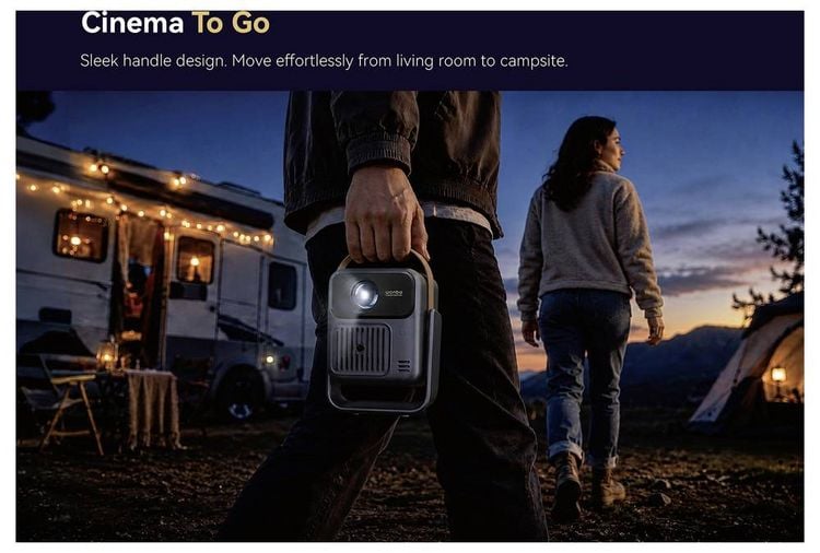 Produktbild: Wanbo Beamer Togo Pro LED 500 ANSI-Lumen 1920 x 1080 Full HD Akkulaufzeit: 3,5 Std. Integrierter Lautsprecher, Autofokus, Full HD