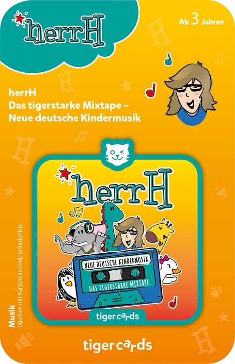 Produktbild: Tiger Media - Tigercards - herrH - Das tigerstarke Mixtape - Neue deutsche Kindermusik