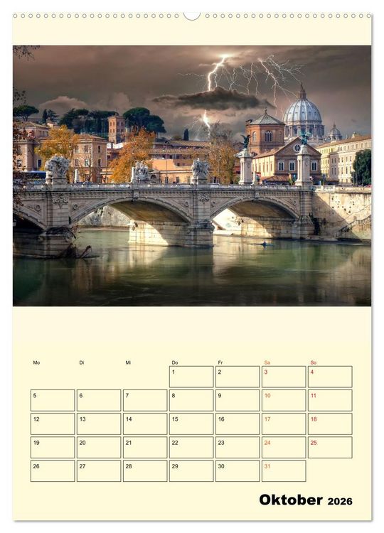 Produktbild: Metropolen im Gewitter (Wandkalender 2026 DIN A2 hoch), CALVENDO Monatskalender