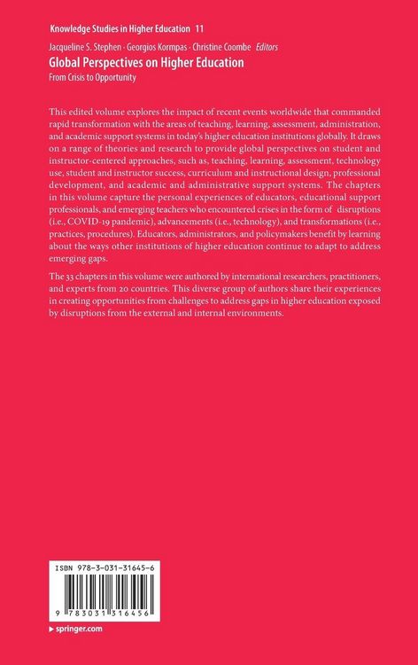 Produktbild: Global Perspectives on Higher Education